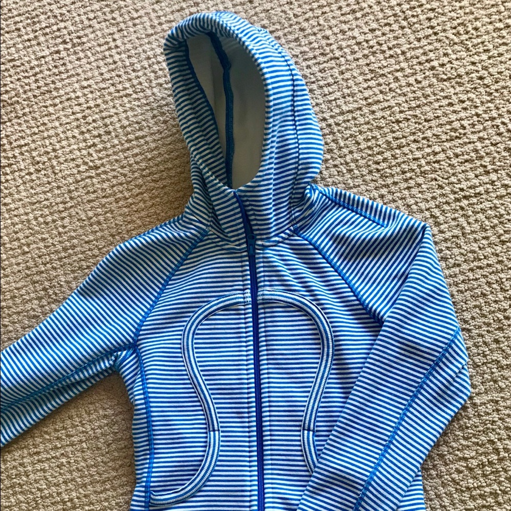 Women’s Lululemon Striped Scuba Hoodie, Size 4